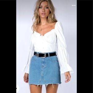 Princess Polly Hallie mini skirt size 8